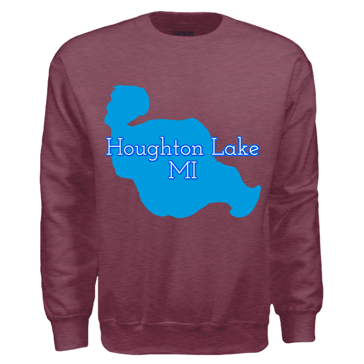 Heather Sport Dark Maroon - G180 - FRONT