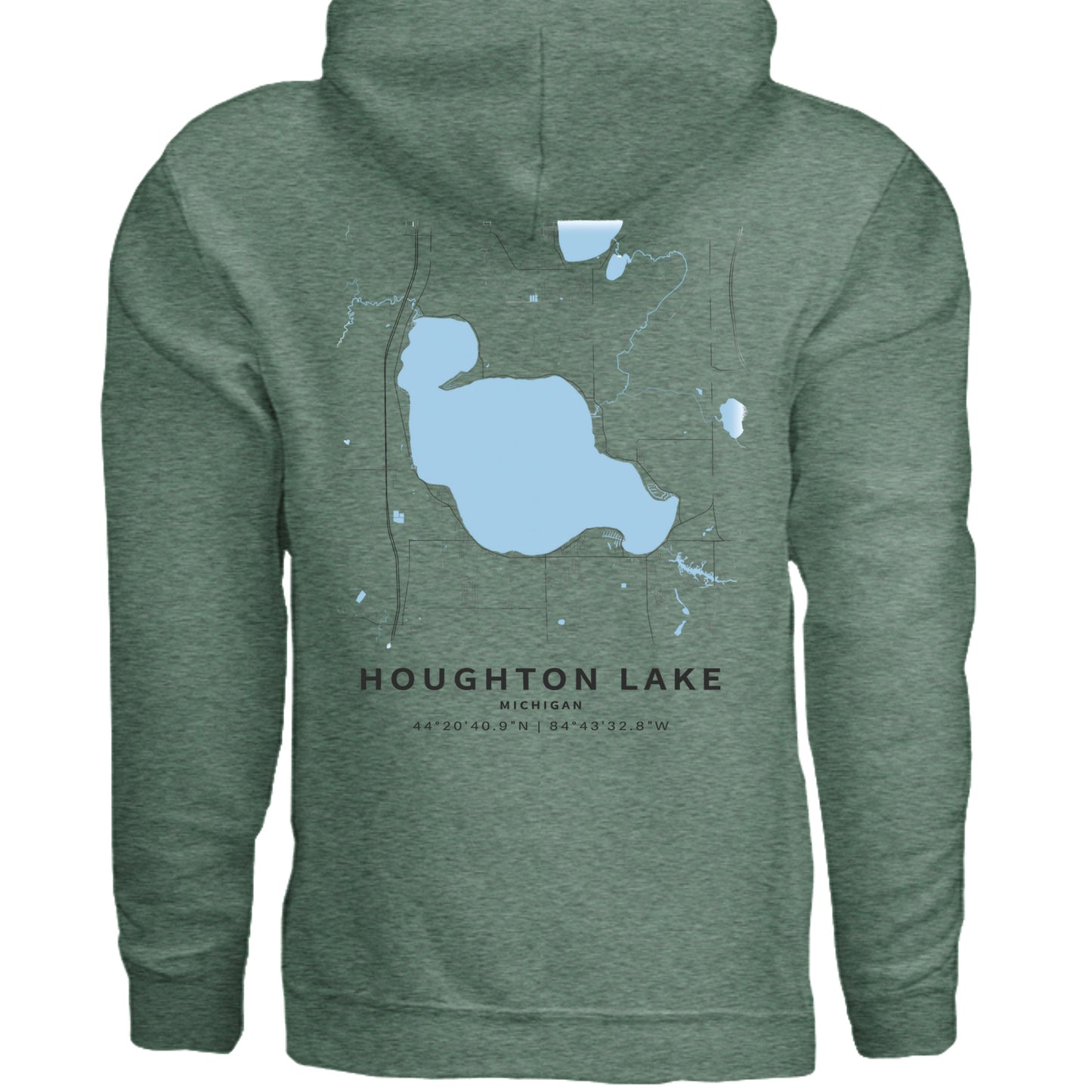 Heather Sport Dark Green - G185 - BACK